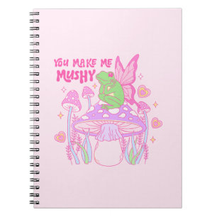 Cuaderno Rana de hadas y hongos, me haces musculoso