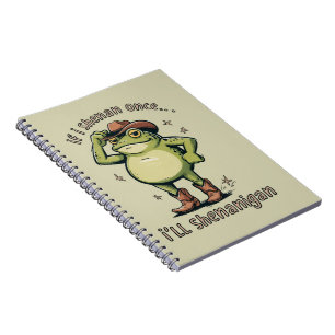 Cuaderno Rana divertida de salud mental traviesa 