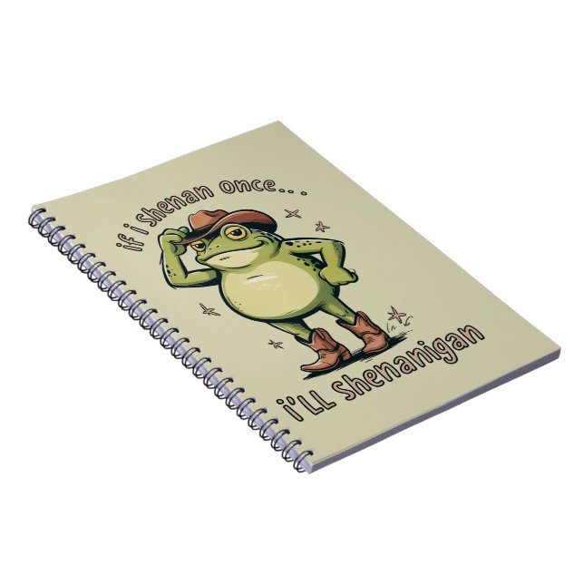 Cuaderno Rana divertida de salud mental traviesa  (Lado Derecho)