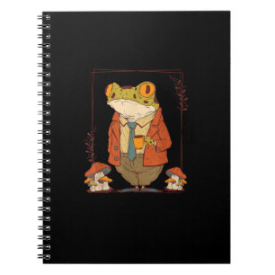 Cuaderno Rana Estética Goblincore Académica Hongo