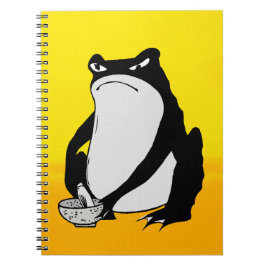 Cuaderno Rana gruñón dibujando arte japonés de Matsumoto Ho