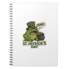 Cuaderno Rana Gruñona Día de San Patricio