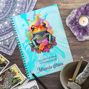 Cuaderno Rana Mágica Intuitiva Lecturas Místicas Vibrantes