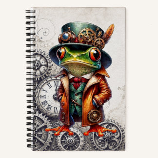 Cuaderno Rana Steampunk & Engranajes