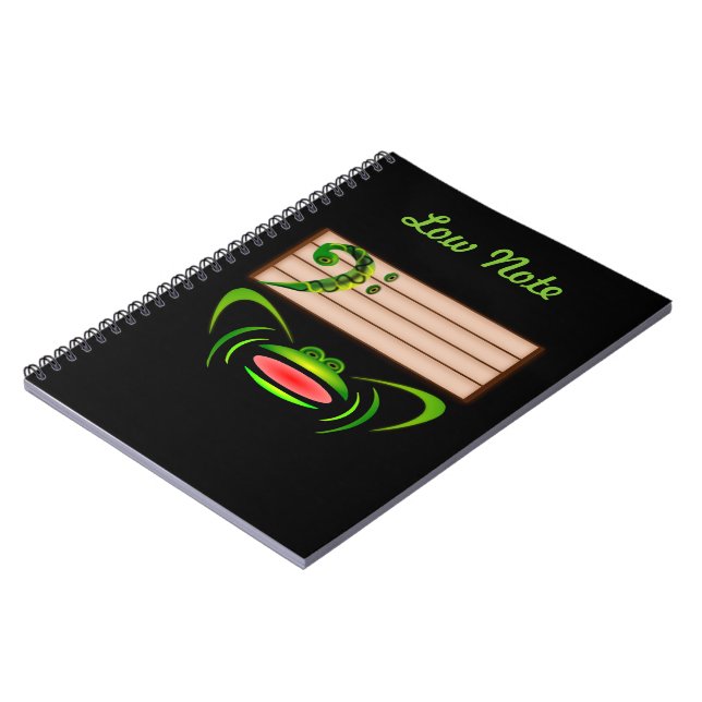 Cuaderno Rana verde baja nota (Lado Izquierdo)