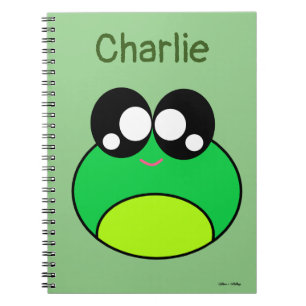 Cuaderno Rana verde kawaii