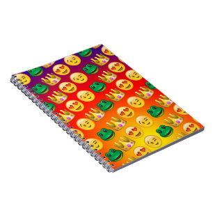 Cuaderno Rana y princesa Emojis Pattern