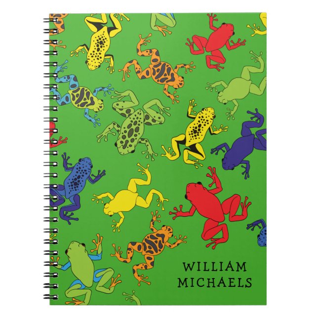Cuaderno Ranas Arborícolas Lindas para Niños (Frente)
