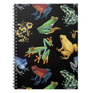 Cuaderno Ranas en negro