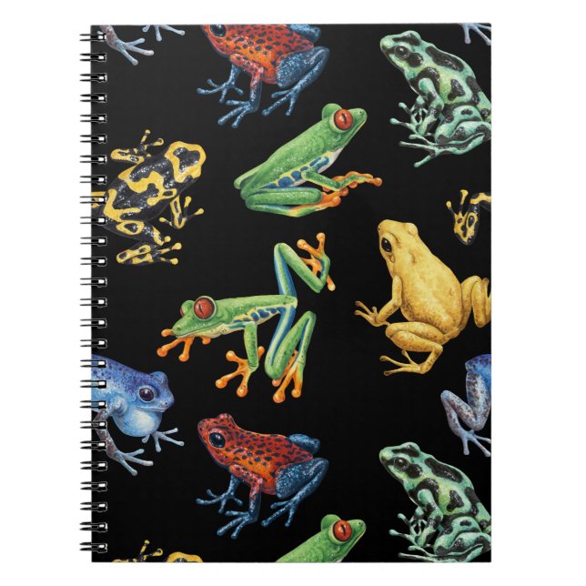 Cuaderno Ranas en negro (Frente)