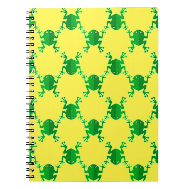 Cuaderno Ranas lindas del dibujo animado (Frente)