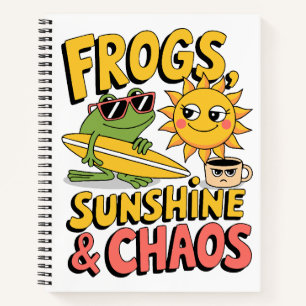 Cuaderno Ranas, Sunshine & Chaos - Verano divertido