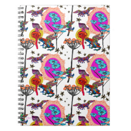 Cuaderno Ranas voladoras coloridas