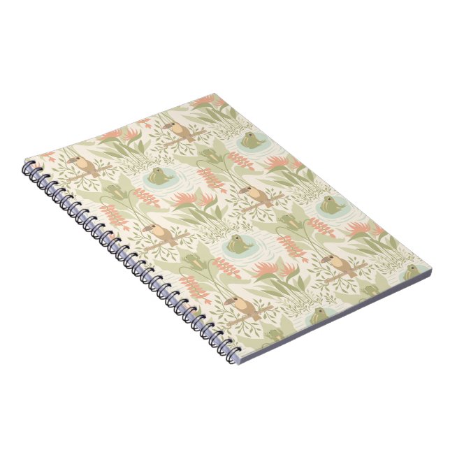 Cuaderno Ranas y pájaros suaves de la selva (Lado Derecho)