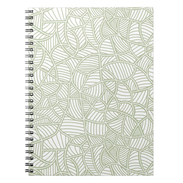 Cuaderno Random Leaf Mosaic Pale Green (Frente)