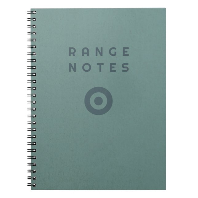 Cuaderno Range Notes - Shooting Range Logbook (Frente)