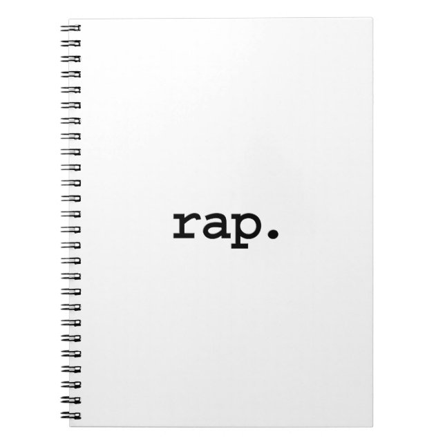 Cuaderno rap. (Frente)