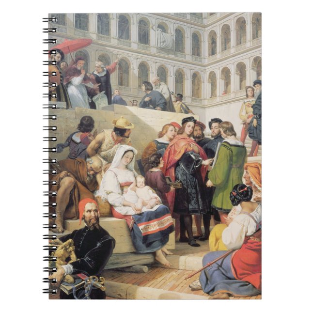 Cuaderno Raphael en el Vatican, 1832 (aceite en lona) (Frente)