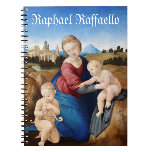 Cuaderno Raphael Raffaello Madonna y la Infantil Saint (Frente)