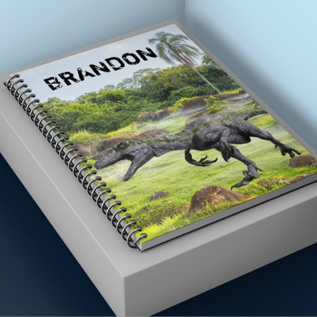 Cuaderno Raptor Velociraptor Dinosaur Monogram  (Subido por el creador)