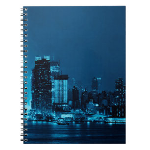 Cuaderno Rascacielos del centro de Manhattan y la ciudad de