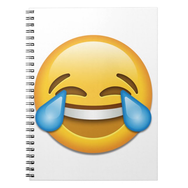 Cuaderno Rasgones de la emoji de la alegría divertidos (Frente)