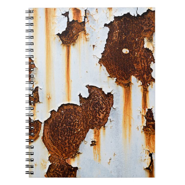 Cuaderno Rasgos rojos blancos corrosionados (Frente)