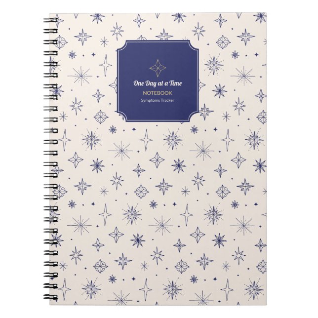 Cuaderno Rastreador de síntomas de un día a la vez (Frente)