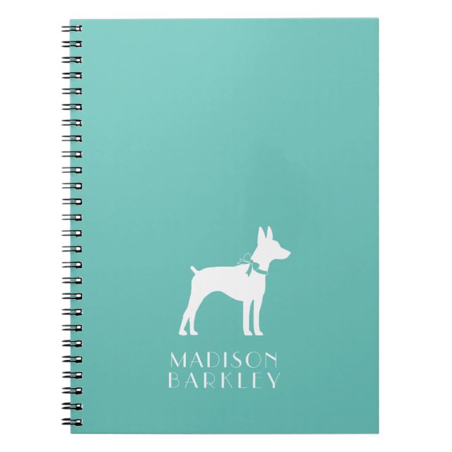 Cuaderno Rat Terrier Dog Puppy (Frente)