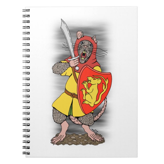 Cuaderno Rata guerrera con falchion (Frente)