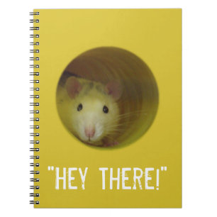 Cuaderno Rata linda en un animal divertido del agujero