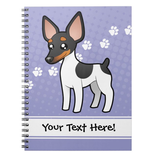 Cuaderno Rata Terrier del dibujo animado/fox terrier de (Frente)