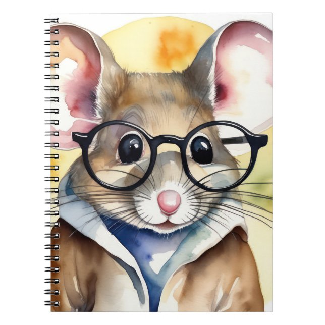 Cuaderno Ratón acuarela con vidrio (Frente)