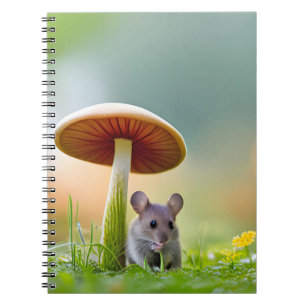 Cuaderno Ratón bajo hongo