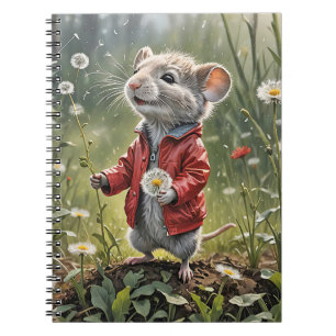 Cuaderno Ratón con Dandelis Fluffy