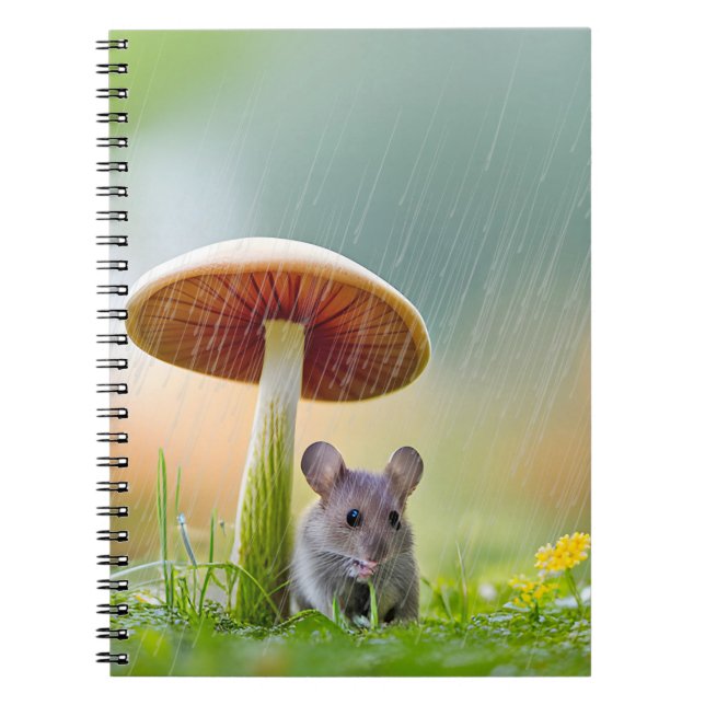Cuaderno Ratón En Lluvia (Frente)