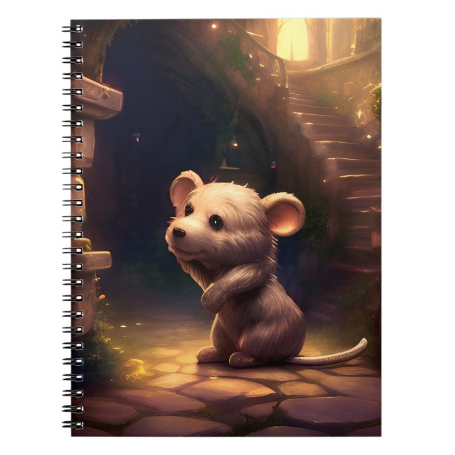 Cuaderno Ratón pequeño adorable (Frente)