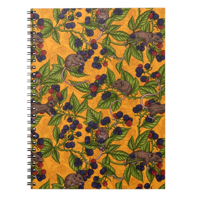 Cuaderno Ratones y moras amarillas (Frente)