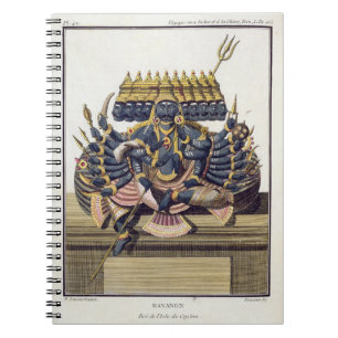 Cuaderno Ravana, rey del demonio de Ceilán, del 'viaje Ind