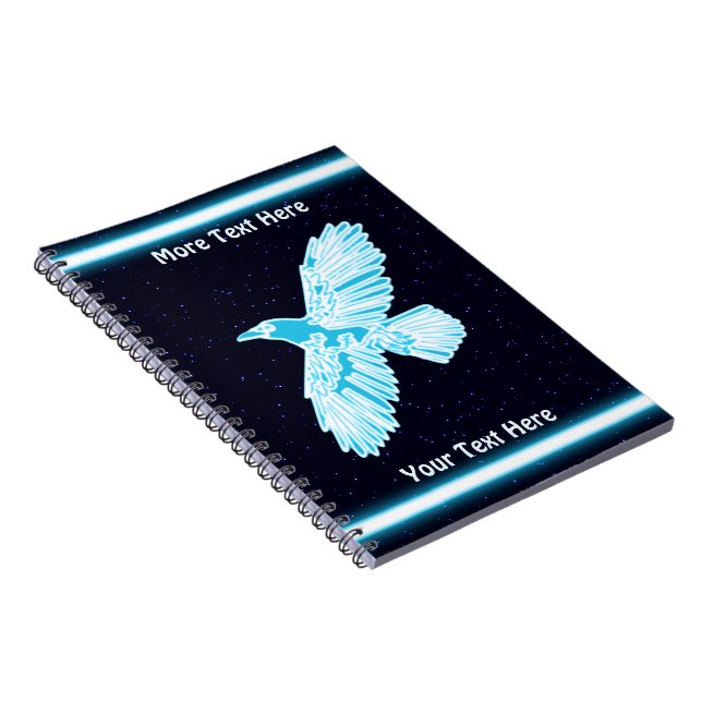 Cuaderno Raven Azul Sobre Las Estrellas (Lado Derecho)