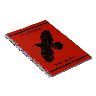 Cuaderno Raven en rojo