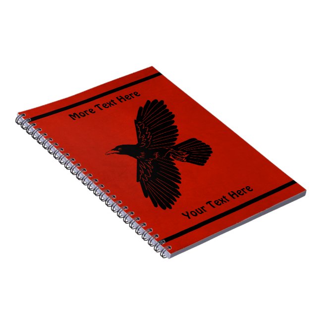 Cuaderno Raven en rojo (Lado Derecho)
