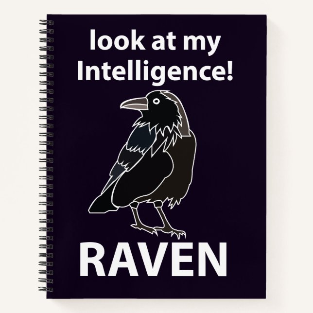 Cuaderno Raven Mira Mi Raven De Inteligencia (Anverso)