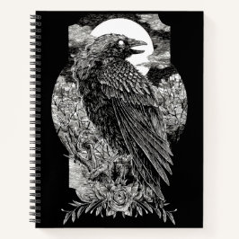 Cuaderno Raven místico oscuro