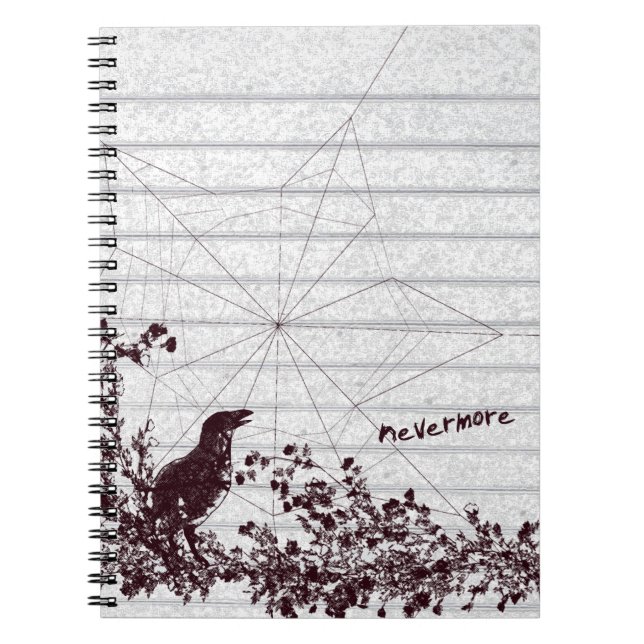 Cuaderno Raven Sketch Gótico Notebook Journal (Frente)