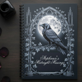 Cuaderno Raven Under Moon Gothic Midnight Journal