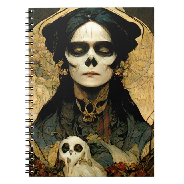 Cuaderno Raven Witch 2 Fantasy Horror Gótico Gótico (Frente)