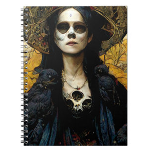 Cuaderno Raven Witch 3 Fantasy Horror Gótico Gótico