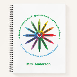 Cuaderno Ray de Crayons / Bloc de notas de agradecimiento p