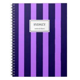 Cuaderno rayado clásico Diario de nombre personali